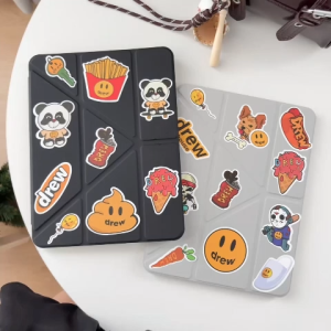 ⭐24 ชั่วโมงส่ง⭐พับรูปตัว Y drew สติ๊กเกอร์ เคส for iPad air7 2025 11 gen11 air5 4 เคสไอแพด pro 2024 11 case มีช่องปากกา