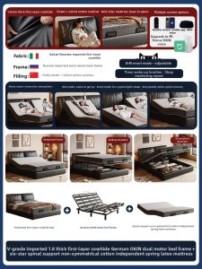 MEIZHAISHENGHUO | Dual Adjustable Smart Electric Bed Zero Gravity Silent