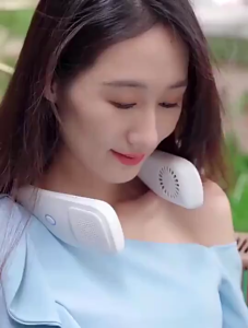 Quạt Đeo Cổ Mini 360 Độ Không Cánh Cao Cấp Siêu Êm | Quạt Tích Điện Pin Lâu Type C LCD