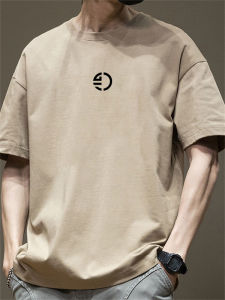 JIANMUJI | Pure Cotton Loose Casual Round Neck T-shirt