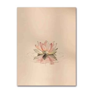 BILIBILI | Ink Lotus Canvas Wall Art - Oriental Watercolor Print - Serene Zen Home Decor - Ideal Housewarming Gift