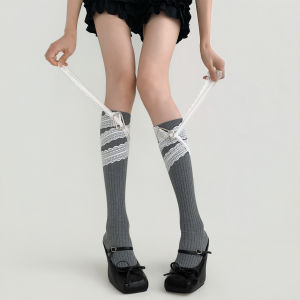 Ballet Style Lace-up Light Summer Socks