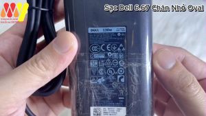SẠC Laptop DELL 19.5V 6.67A 6.7a 130W M3800 XPS15 9530 9550 9560 Precision 5530 chân kim nhỏ