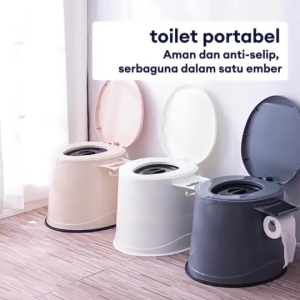 Portable Toilet Seat Elderly Children Pregnant Women Toilet Home Toilet Potty Toilet Outdoor Camping Toilet Stool Portable Toilet with Inner Bucket
