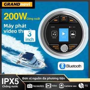 Đài Phát Thanh Đa Năng GRANDnavi MP5 Marine Stereo Bluetooth FM AM RDS Chống Nước IPX5 Dành Cho Du Thuyền Xe ATV Xe UTV Xe Đẩy Xe Máy