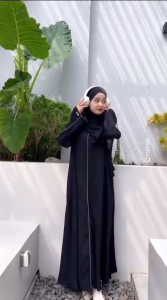 COD Dress Terbaru / Soraya Abaya Matt Crinkle Airflow Swaroski / Dress Lebaran 2025 / Gamis Termurah