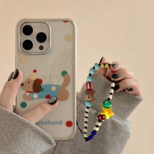 เคสโทรศัพท์ลายจุดสีสันสดใสสำหรับ iPhone 15 pro Max 13 pro 14 plus 12/11 เปลือกป้องกันการตกหล่นแบบเต็มจอ สำหรับผู้หญิง 7/8 plus XS Max Silver SE3