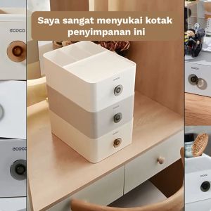 ECOCO Desktop Organizer - Kotak Tempat penyimpanan barang meja office desktop organizer