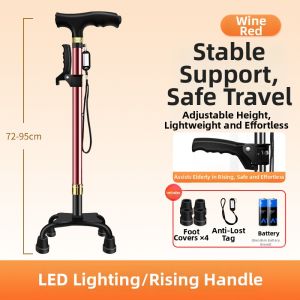 LIWAN | Elderly Anti-slip Fall Prevention Intelligent Lighted Cane
