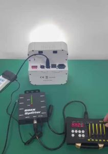 DCM 8 Way Isolated DMX Splitter - 8 Branch Universal Splitter Amplifier Distributor 3Pin Outputs for DMX Signals.