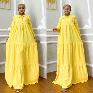 Gamis Longdress Susun Busui Ziper Kerah Korea Gamis Busui Gamis Daily S