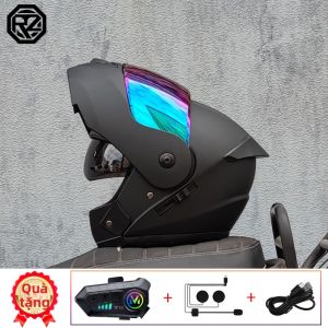 ORZ | Mũ Bảo Hiểm Đua Có Kính Đôi và Bluetooth cho Xe Điện