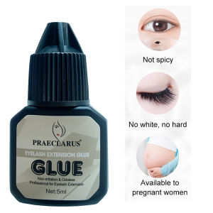 PRAECLARUS Professional Adhesive Eyelash Glue: Fast Drying & Low Irritation
