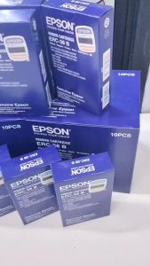Epson ERC-38B ตลับผ้าหมึกดอทเมตริกซ์แท้ 10 ตลับ แพค
