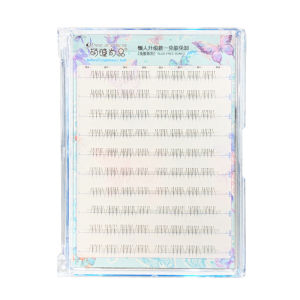 MENGJIESHANGPIN | Korean Style 3+1 Female Group Lower Eyelashes Natural Looking Fake Eyelashes Transparent Stem No Glue Needed Easy To Use Waterproof