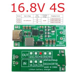 2-6Cell Li-po Li-ion 18650 Pack Charger Module Type-c DC 5V to 8.4V 12.6V 16.8V 21V 25.2V for 7.4V 11.1V 14.8V 18.5V 22.2V