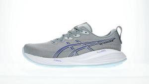 ASICS Men GEL-CUMULUS 27 Running Shoes in Gravel/Midnight