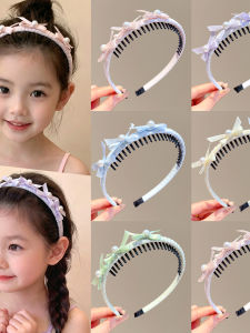Anti-slip Bow Pearl Fabric Hairband for Children