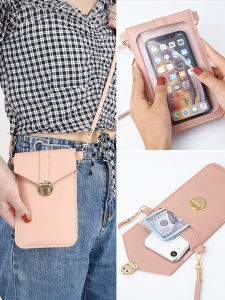 JIFANPAUL | Compact Leather Touchscreen-enabled Crossbody Bag for Women