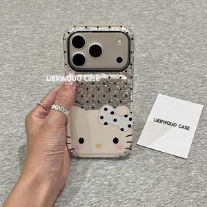 LIANGWU | Polka Dot Bow Cute Cartoon Phone Case for Multiple iPhone Models