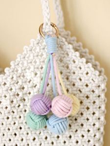 Colorful Macrame Cord for DIY Projects and Decorations Affordable Material for Handmade Keychains and Car Hanging Ornaments