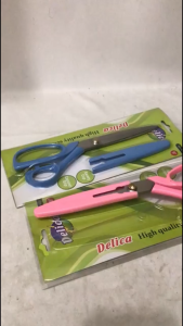 Gunting Delica K31 ukuran 9 Inch – Gunting Kain Kertas Plastik Stainless Steel Pegangan Nyaman