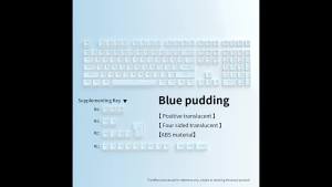 129 Keys Pudding Keycaps PBT Double Shot RGB Gaming Keyboard Keycaps For 61 68 84 87 96 98 100 104 108 Keys Mechanical Keyboard