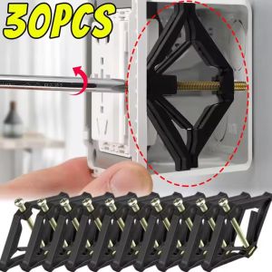 30pcs Receptacle Cassette Repairer / Type 86 Wall Switch Box Repairers / Plug Switch Old Socket Box Replacement / Broken Socket Support Rod for Home Wiring