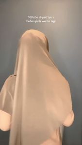 Hijab Segitiga Instan Jersey Ped Jilbab Instan Segitiga Jersey Pet Kerudung Instan Dewasa