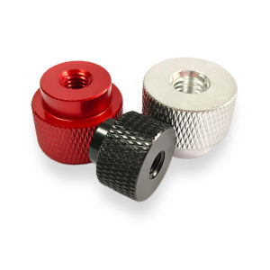 5pcs M5 M6 M8 Blind Through Hand Nut Knurled Aluminum Thumb nut for Locking Airframe Aluminum Alloy Tighten Handnut