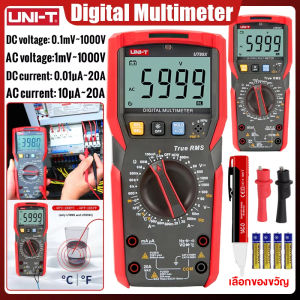 เครื่องทดสอบไฟฟ้าดิจิทัล NCV ไดโอดอุณหภูมิไตรโอดเครื่องวัดความจุไฟฟ้าทดสอบไฟฟ้าแบบ UT89X UNI-T