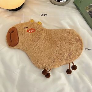 Soft Thick Hand Towel Capybara Cute Hanging Design Bathroom Kitchen Household Absorbent Wipe for Childrens Hand Washing Area