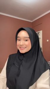 Kerudung Instan Bergo Pinguin Antem Ped Jersey Premium