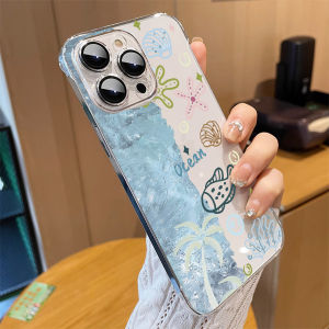 SHUXIE | Ultra Thin Borderless Transparent Phone Case with Heat Dissipation and Full Lens Protection for iPhone 16promax 15pro 14 13 12 11