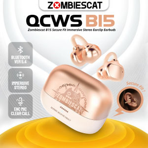 Zombiescat B15 OWS Ear Clip Headphone Immersive HiFi Stereo Bluetooth 5.4 Earphones IPX4 Waterproof Sports Wireless Earbuds
