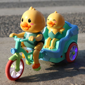 Đồ Chơi Trẻ Em Xe Ba Bánh Điện Hình Vịt Màu Vàng Có Tiếng Và Ánh Sáng Đồ Chơi Mô Phỏng Giáo Dục Cho Trẻ Em Từ 2-8 Tuổi