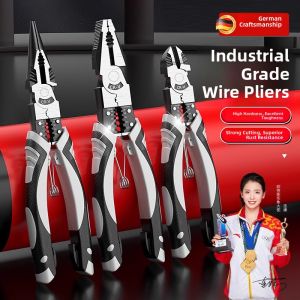 MONLEYTA | High Hardness 9 Inch Ergonomic Wire Cutters German Precision Tiger Pliers Electrician Special Industrial Grade Household Use