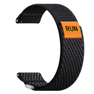 24mm Micro Elastic Nylon Spandex Watch Strap With RUN Tag For Garmin Venu X1 Luminox & All 24mm Lug Smart Watch Bands
