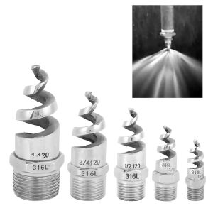 Male Thread Nozzle Spiral Nozzle SPJT 316L Stainless Steel Male Thread Anti‑ Clogging Watering Accesssories