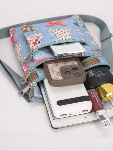 Túi Đeo Chéo Nylon Nhẹ Thời Trang Cho Nữ Túi Đựng Điện Thoại Di Động Đi Bộ Mùa Hè Túi Đeo Chéo Nhiều Lớp Đa Năng Cho Nữ