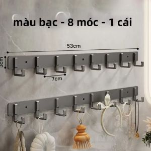 Móc Treo Tường Hợp Kim Nhôm Kiểu Dáng Hiện Đại Thiết Kế Mỏng Không Lồi Dùng Cho Lối Vào Treo Áo Khoác Mũ Và Đồ Dùng Cá Nhân Hàng Ngày.