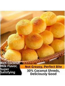 Milk Flavor Golden Coconut Flakes Snacks