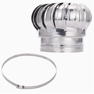 Máy Thông Gió Mái Nhà Bằng Thép Không Gỉ 304 Lỗ Thông Gió Tua Bin Gió Tròn Cho Gác Mái 110mm/150mm/200mm Quạt Thông Gió Mái Nhà Pipefit