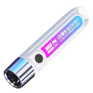 ESMARTER | 365/395nm UV Flashlight Rechargeable Mini Violet Torch Portable Ultraviolet Cat Tinea Money Ore Marker Inspection Flashlights