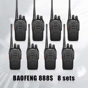 Baofeng BF 888S set of 8 Walkie Talkie Portable Two Way Radio UHF Transceiver two way radio long range