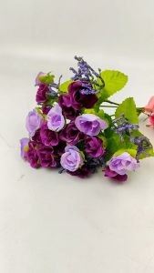 Rose Mini Classic Cabang 7 - Bunga Flowers Kamelia Mawar Kecil Sutra Artificial untuk Hiasan Ruang Tamu Kantor Cafe Rumah dan Dekorasi Pelaminan Wedding Pernikahan Artifisial Berkualitas Premium Import Murah