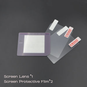 Colorful Screen Lens Cover With 2Pcs Screen Protector Film For GB DMG‑01 Console Display Panel Replacement Repair Parts