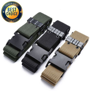 New 125cm S Tactical Belt Pants Belts Accessories Adjustable Outdoor Survival Canvas Training Hunting Camping Sport Waist Belt
