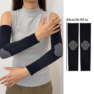 Summer UV Protection Arm Sleeves Quick‑Dry Cooling Fabric No‑Seam Stretch Arm Cover Cycling Hiking Fishing Accessories