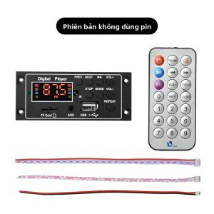 Bo Mạch Giải Mã MP3 Bluetooth 5.0 Module Radio FM Âm Thanh Xe Hơi Với Hỗ Trợ TF USB AUX Chức Năng Ghi Âm Hệ Thống Máy Nghe Nhạc MP3 DIY 12V Phụ Kiện
